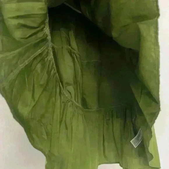 A NEW DAY-Mini Green Ruffle Dress Women's SZ XS Multi Tiered Short Sleeve NWT - Picture 7 of 15